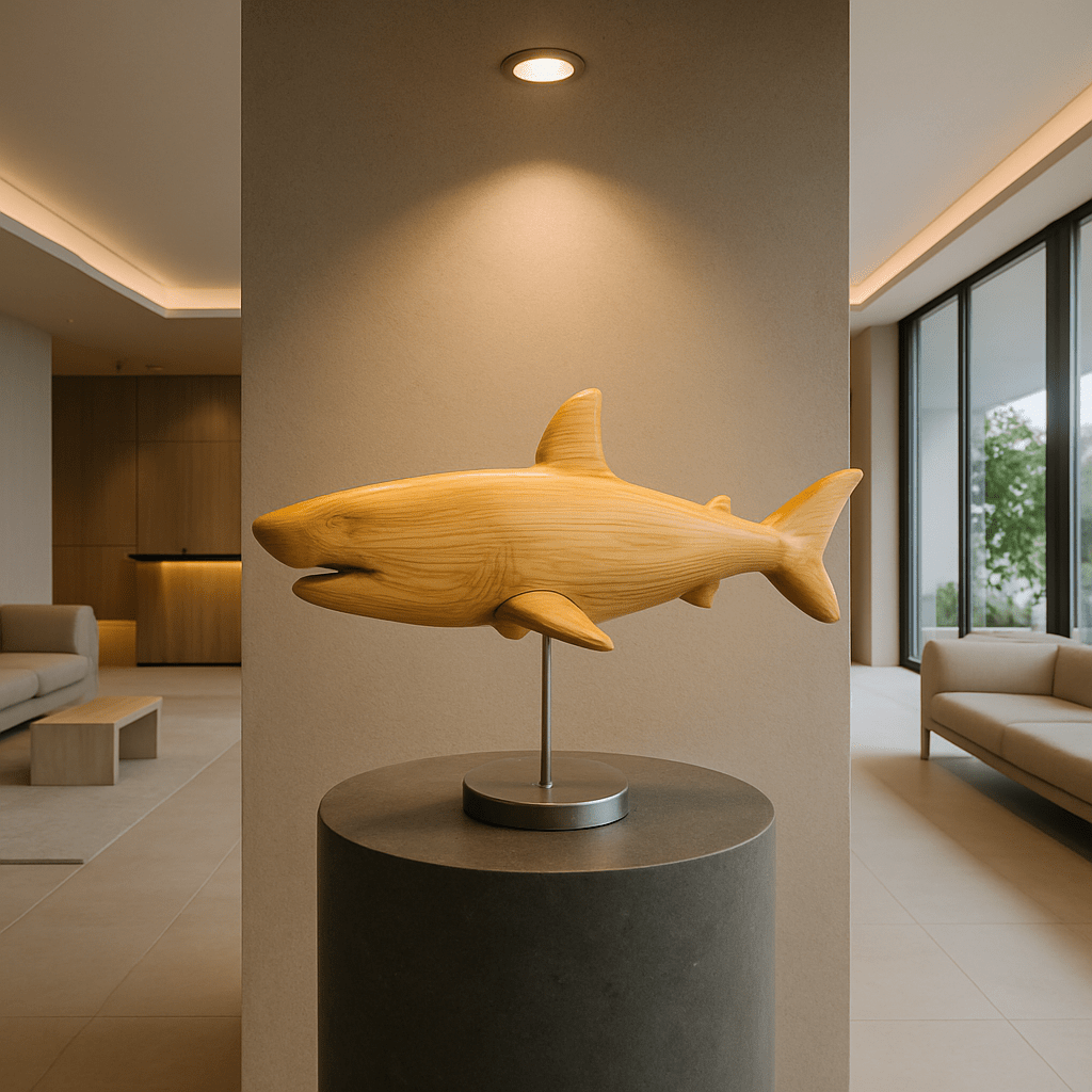 Escultura tiburón 58 cm - Imagen 2